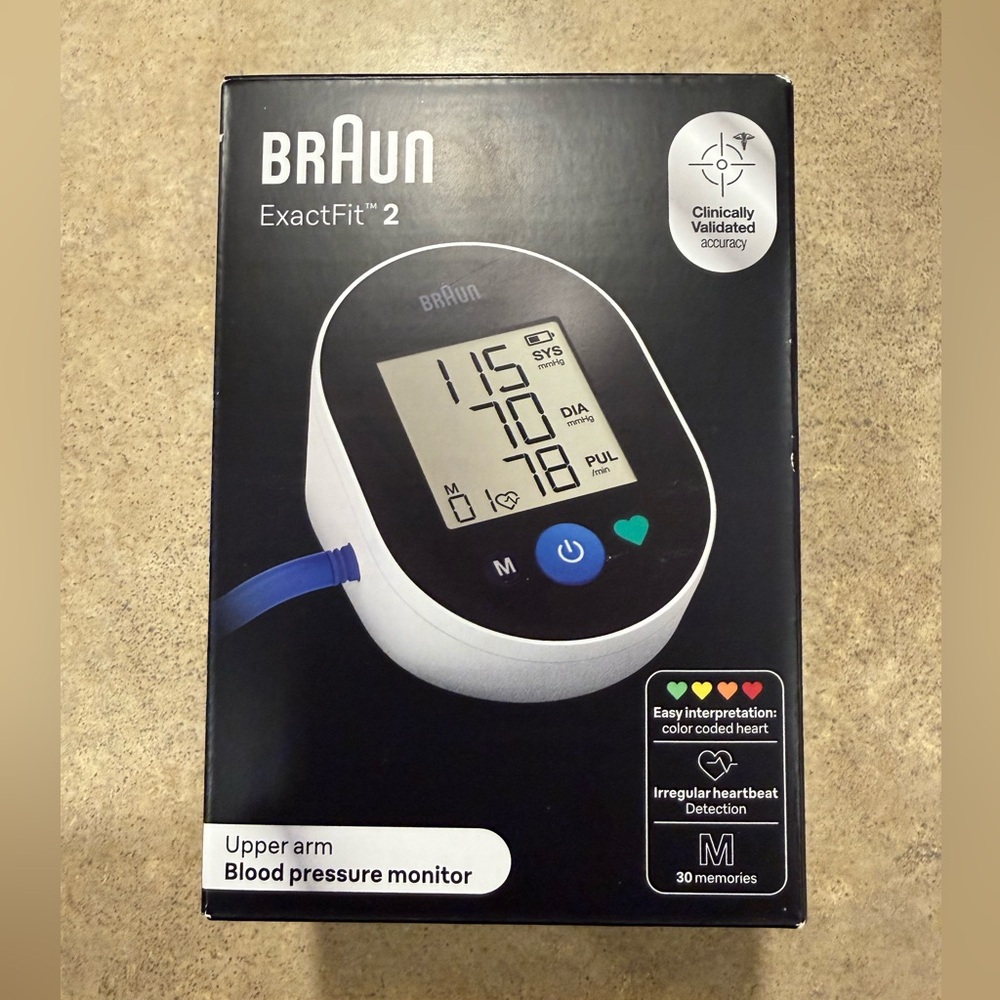 Braun ExactFit 2 Blood Pressure Monitor for Home Use - Accurate Blood Pressure
